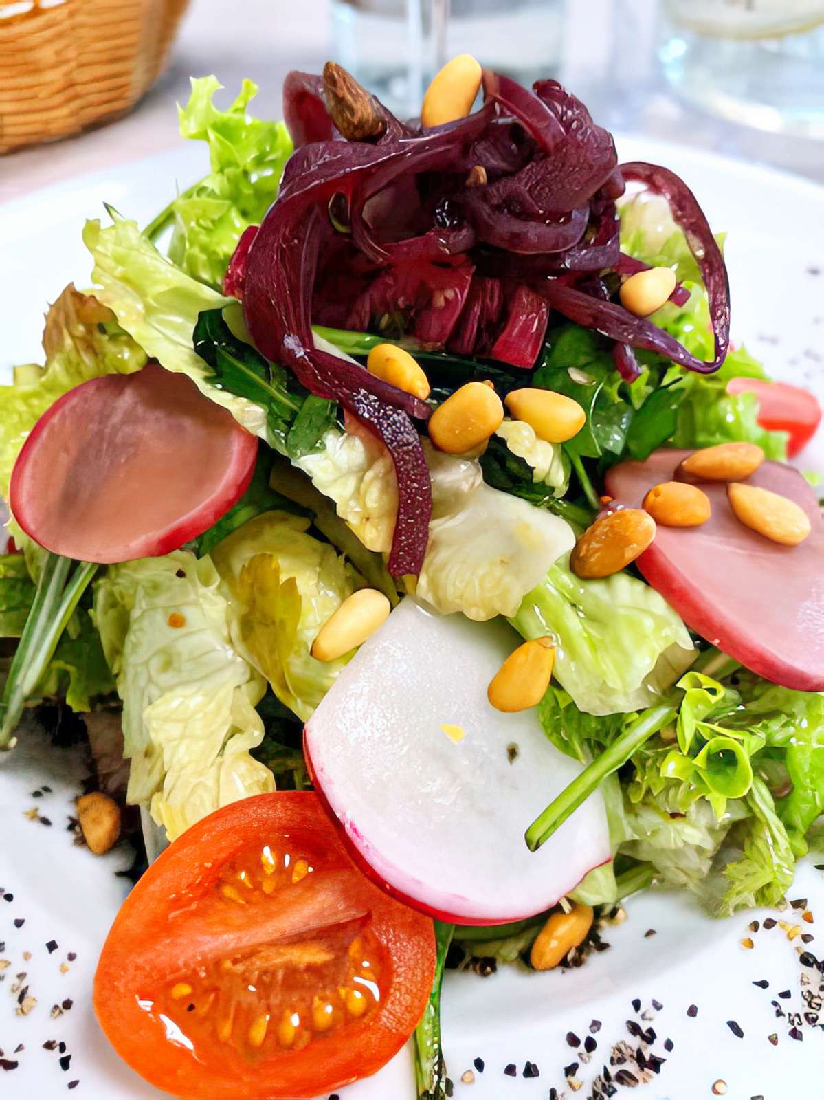 Restaurant Am Sommerdeich: gemischter Salat
